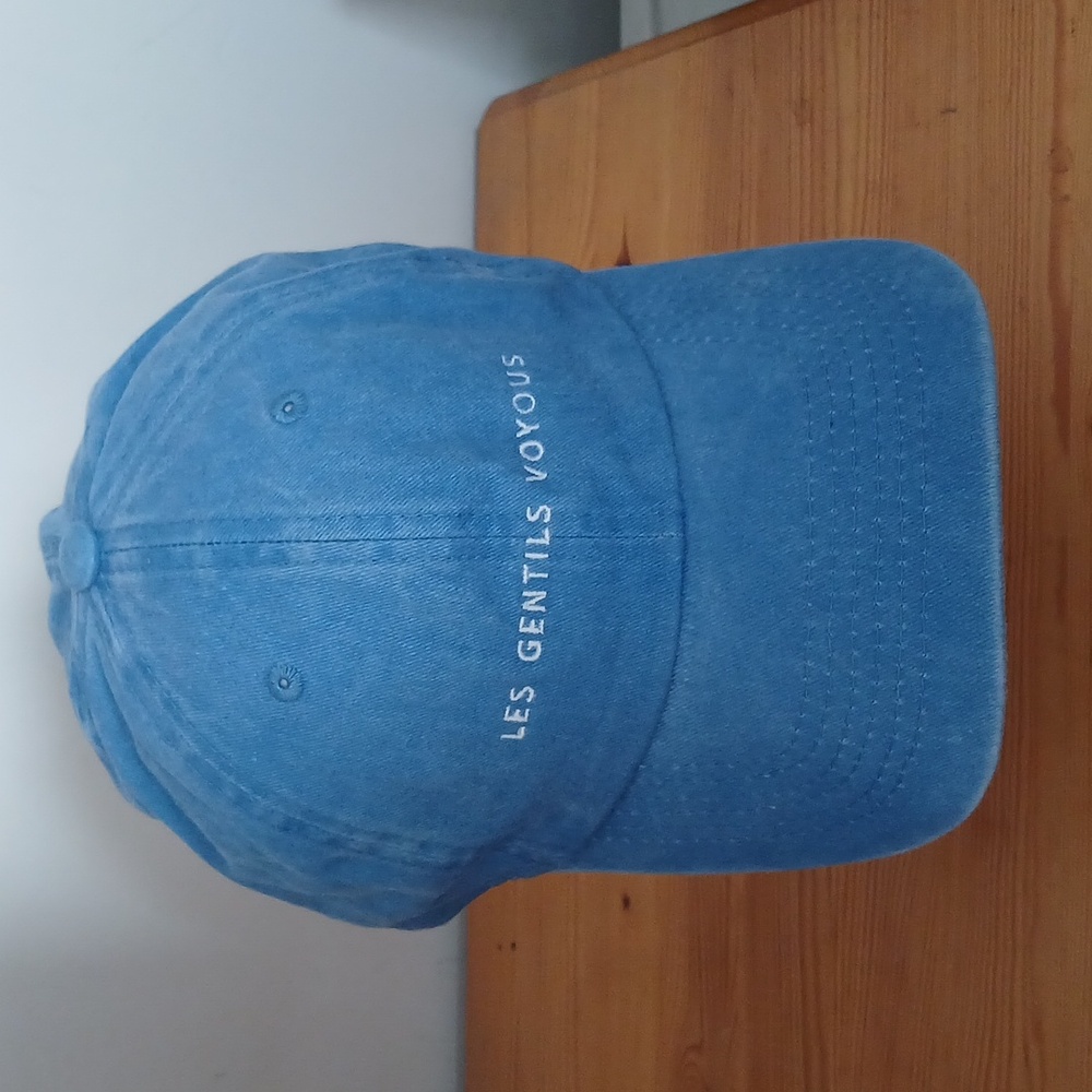 La Jet Society Blue Les Gentils Voyous Cap Hat 100% Cotton